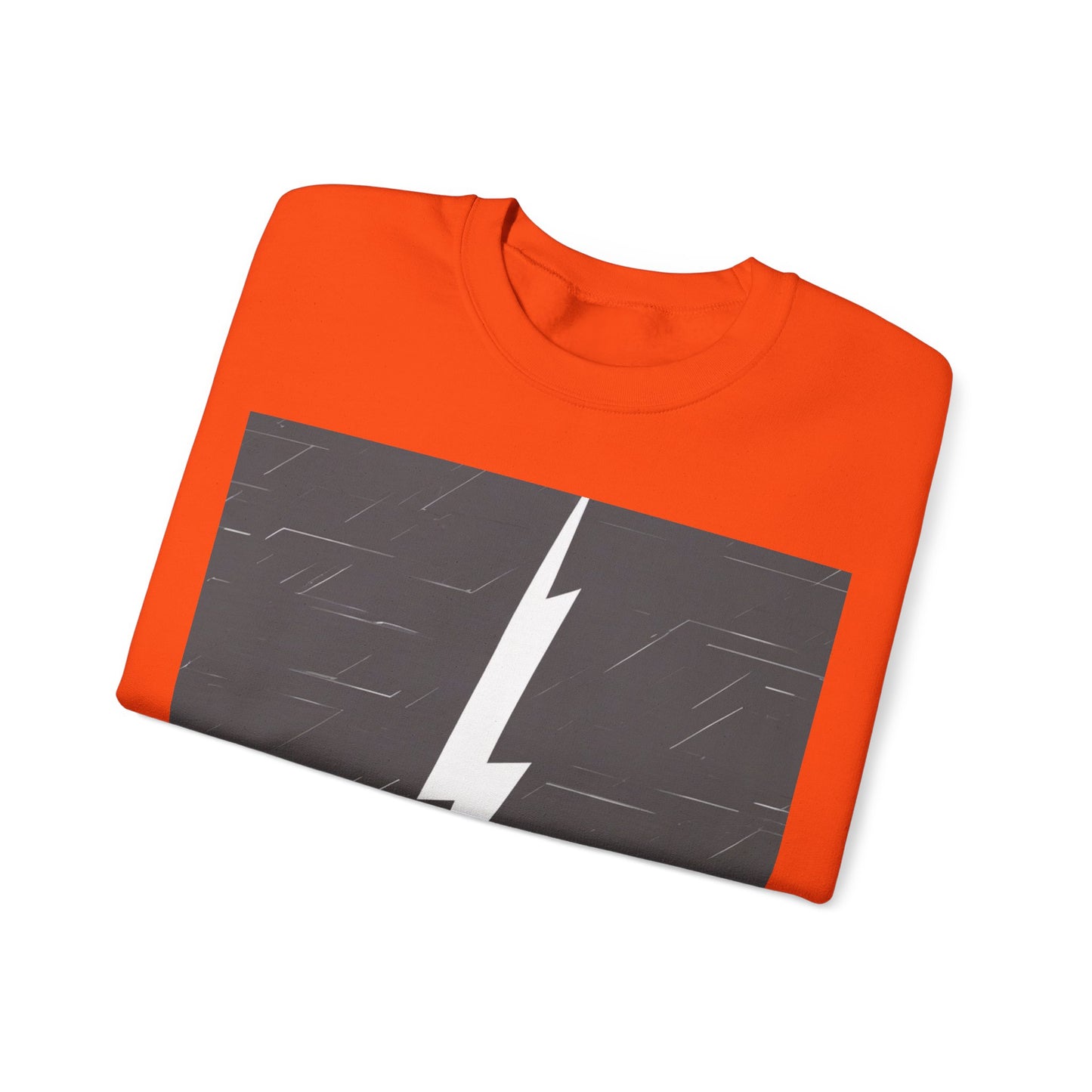 boostlete-am-crew-icon-lightning-glitch-vector-0590 — Unisex Heavy Blend Crewneck (G18000)