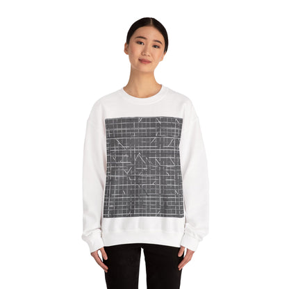 boostlete-rise-grind-pattern-plate-number-monoline-0291 — Unisex Heavy Blend Crewneck Sweatshirt (Gildan)