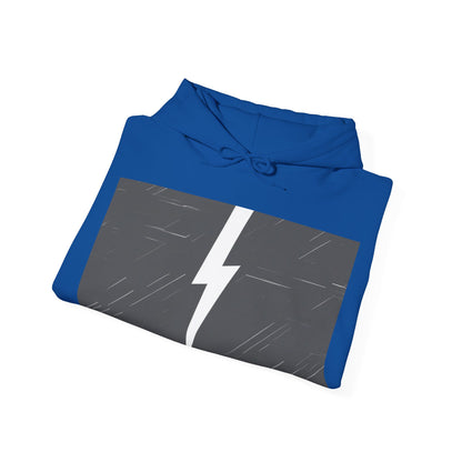 boostlete-am-crew-icon-lightning-glitch-vector-0590 — Unisex Heavy Blend Hoodie (G18500)