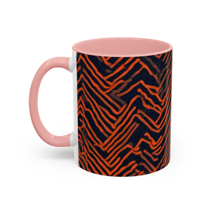 boostlete-field-day-pattern-ekg-modern-0087 — Accent Mug 11oz/15oz