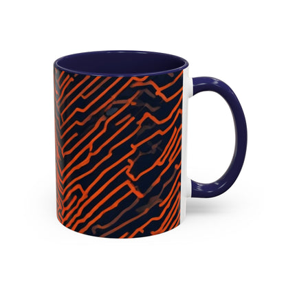 boostlete-field-day-pattern-ekg-modern-0087 — Accent Mug 11oz/15oz