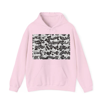 boostlete-rise-grind-pattern-dotted-line-art-0483 — Unisex Heavy Blend Hoodie (G18500)