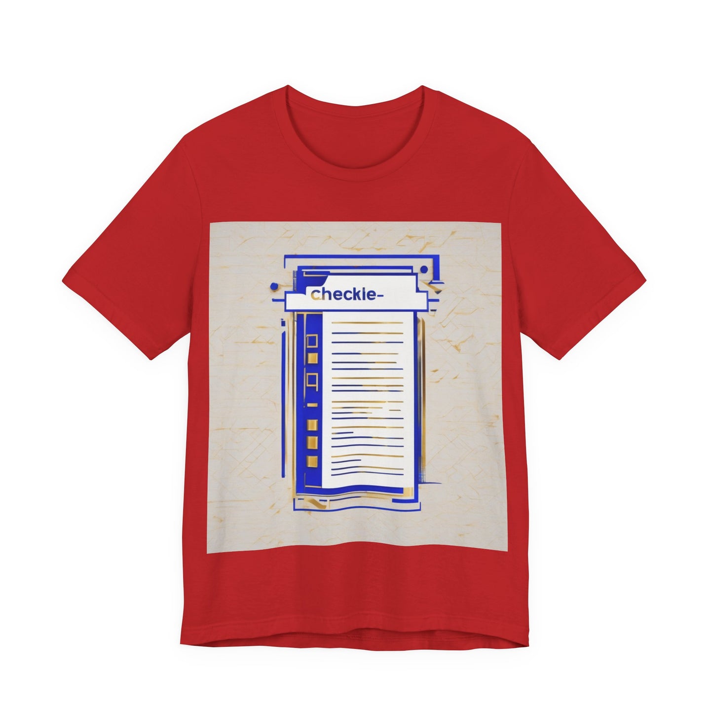 boostlete-am-crew-icon-checklist-glitch-badge-0018 — Unisex Jersey Short Sleeve (B+C 3001)