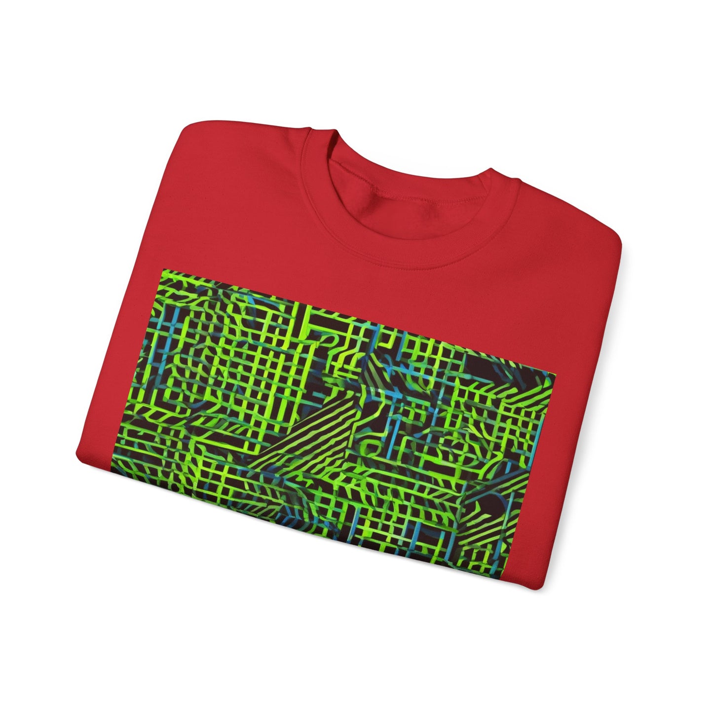 boostlete-quiet-power-pattern-stair-steps-industrial-0751 — Unisex Heavy Blend Crewneck (G18000)