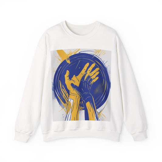 boostlete-am-crew-scene-athlete-neon-vector-0304 — Unisex Heavy Blend Crewneck Sweatshirt (Gildan)