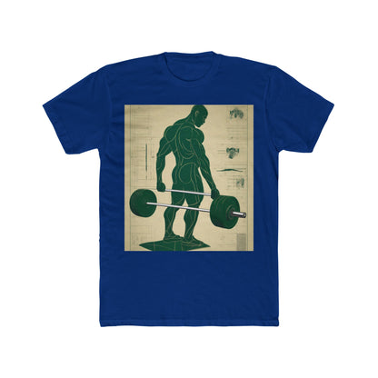 boostlete-recovery-progress-scene-deadlift-3d-blueprint-0236 — Unisex Cotton Crew Tee (NL 3600)