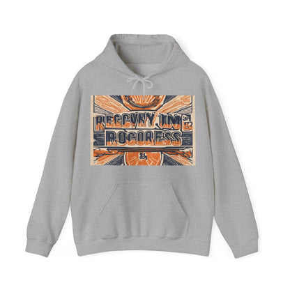 boostlete-boost-mode-type-recovery-progress-outline-over-solid-badge-0161 — Unisex Heavy Blend Hooded Sweatshirt (Gildan)