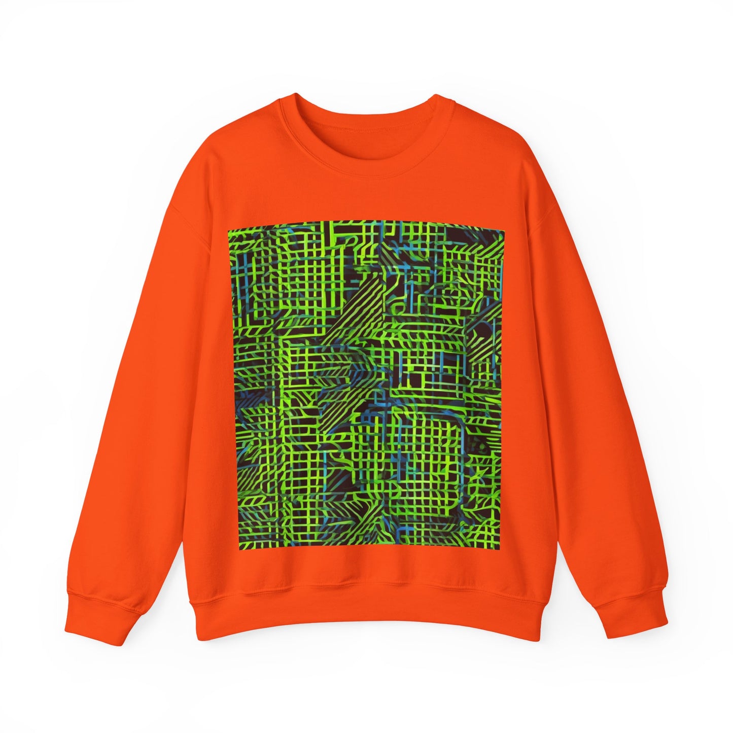 boostlete-quiet-power-pattern-stair-steps-industrial-0751 — Unisex Heavy Blend Crewneck (G18000)