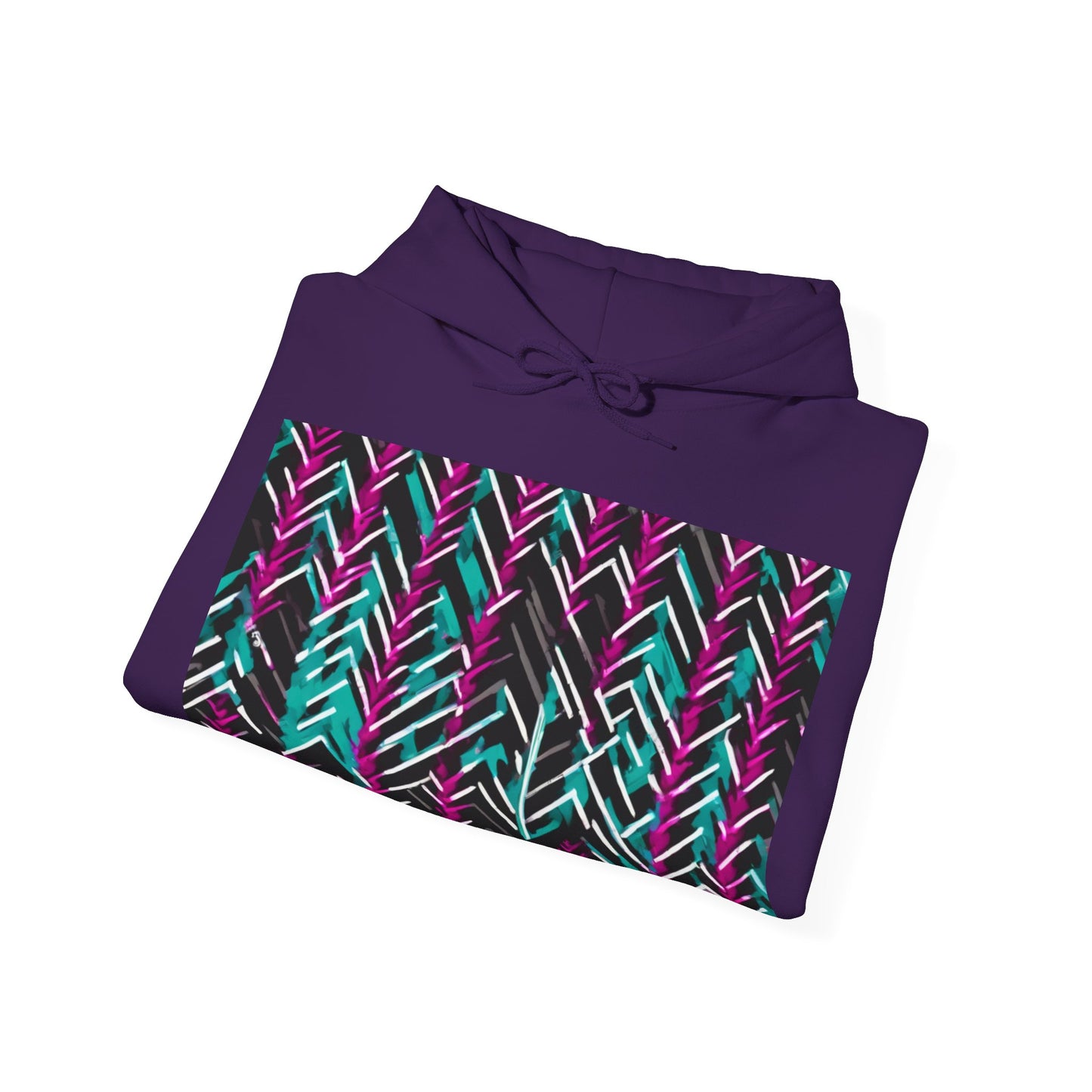 boostlete-recovery-progress-pattern-chevron-retro-0243 — Unisex Heavy Blend Hoodie (G18500)