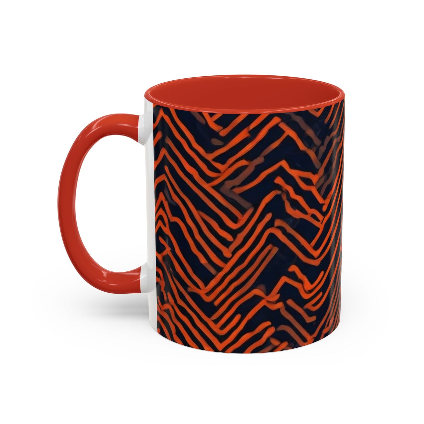 boostlete-field-day-pattern-ekg-modern-0087 — Accent Mug 11oz/15oz