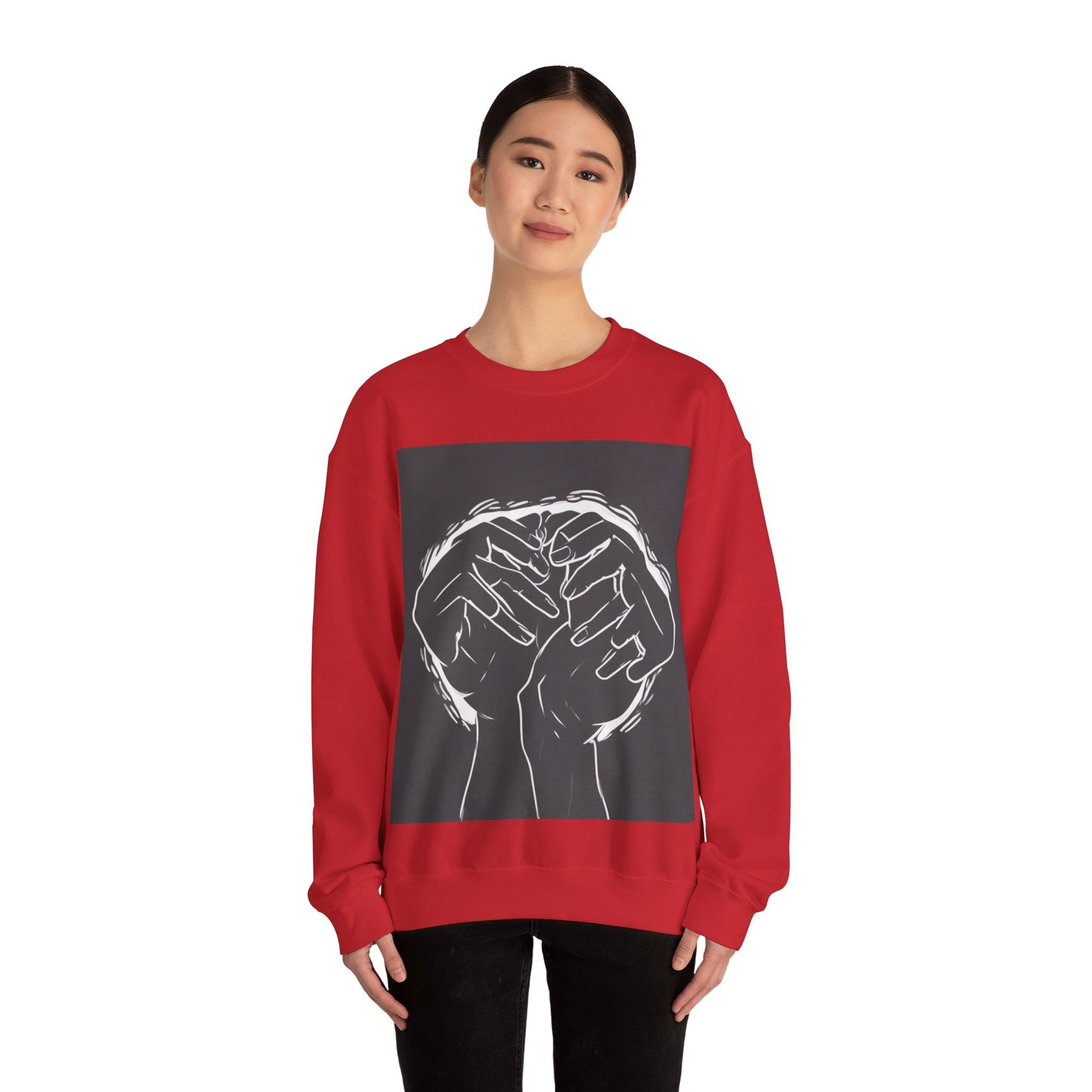 boostlete-am-crew-scene-athlete-high-modern-0308 — Unisex Heavy Blend Crewneck Sweatshirt (Gildan)