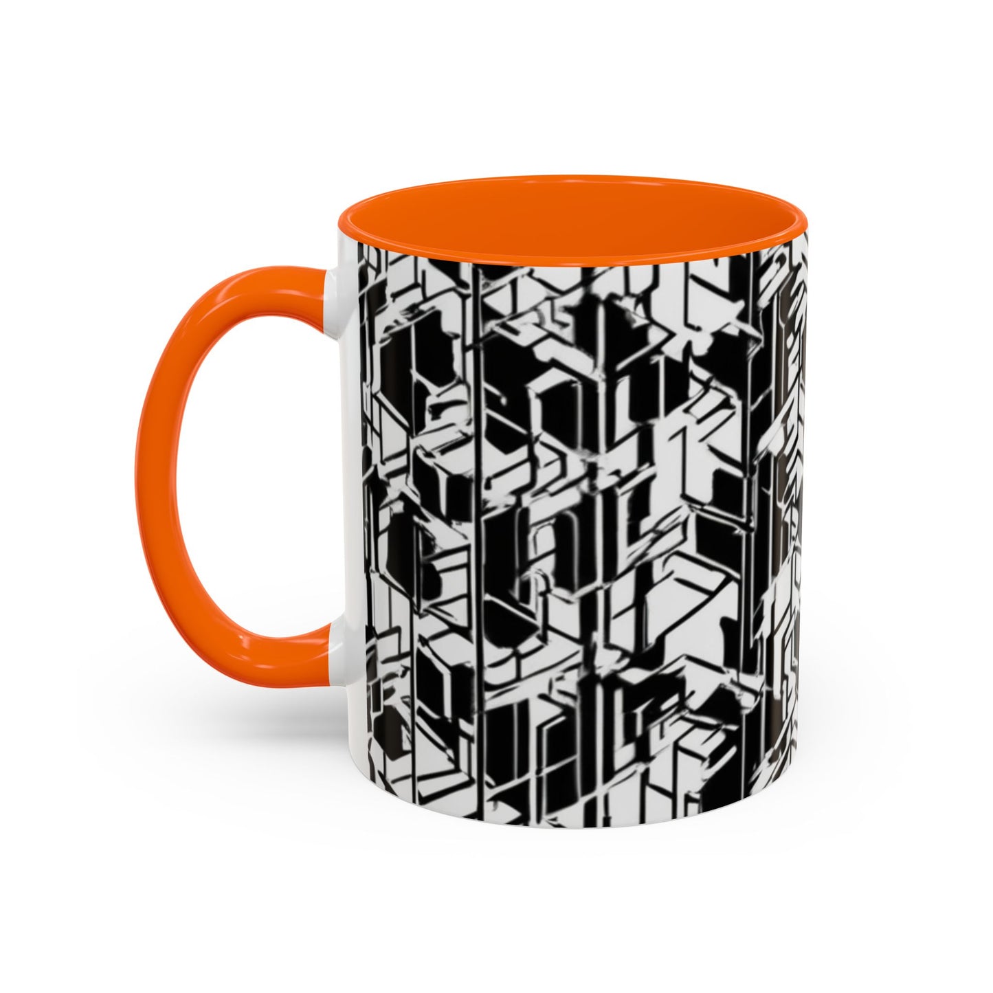 boostlete-field-day-pattern-micro-blueprint-0927 — Accent Mug 11/15oz