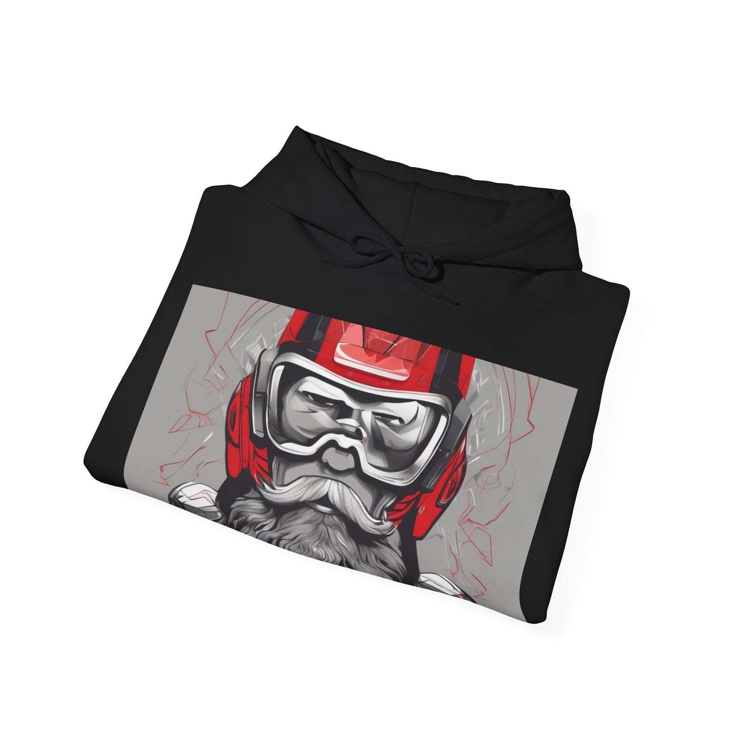 boostlete-pr-season-type-calm-is-a-superpower-outline-over-solid-isometric-0413 — Unisex Heavy Blend Hooded Sweatshirt (Gildan)