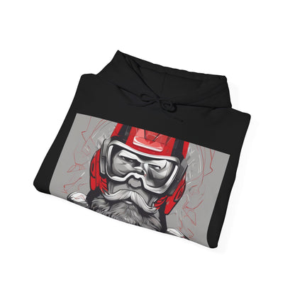 boostlete-pr-season-type-calm-is-a-superpower-outline-over-solid-isometric-0413 — Unisex Heavy Blend Hooded Sweatshirt (Gildan)