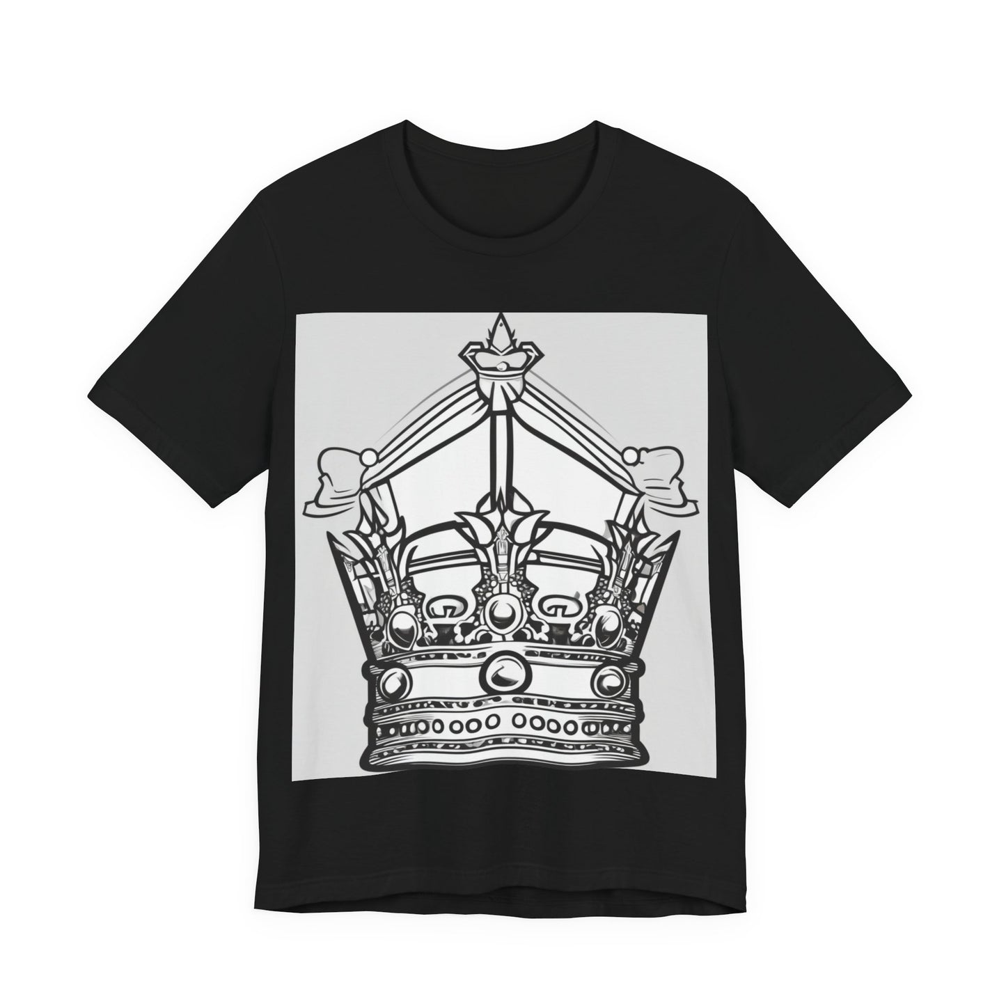 boostlete-quiet-power-icon-crown-outline-badge-0130 — Unisex Jersey Short Sleeve (B+C 3001)