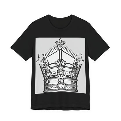boostlete-quiet-power-icon-crown-outline-badge-0130 — Unisex Jersey Short Sleeve (B+C 3001)