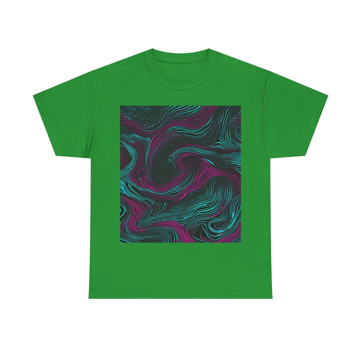 boostlete-am-crew-pattern-topographic-monoline-0075 — Unisex Heavy Cotton Tee (Gildan 5000)