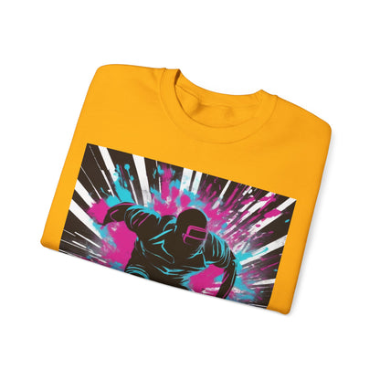 boostlete-recovery-progress-scene-sprinter-chalk-bold-0220 — Unisex Heavy Blend Crewneck Sweatshirt (Gildan)