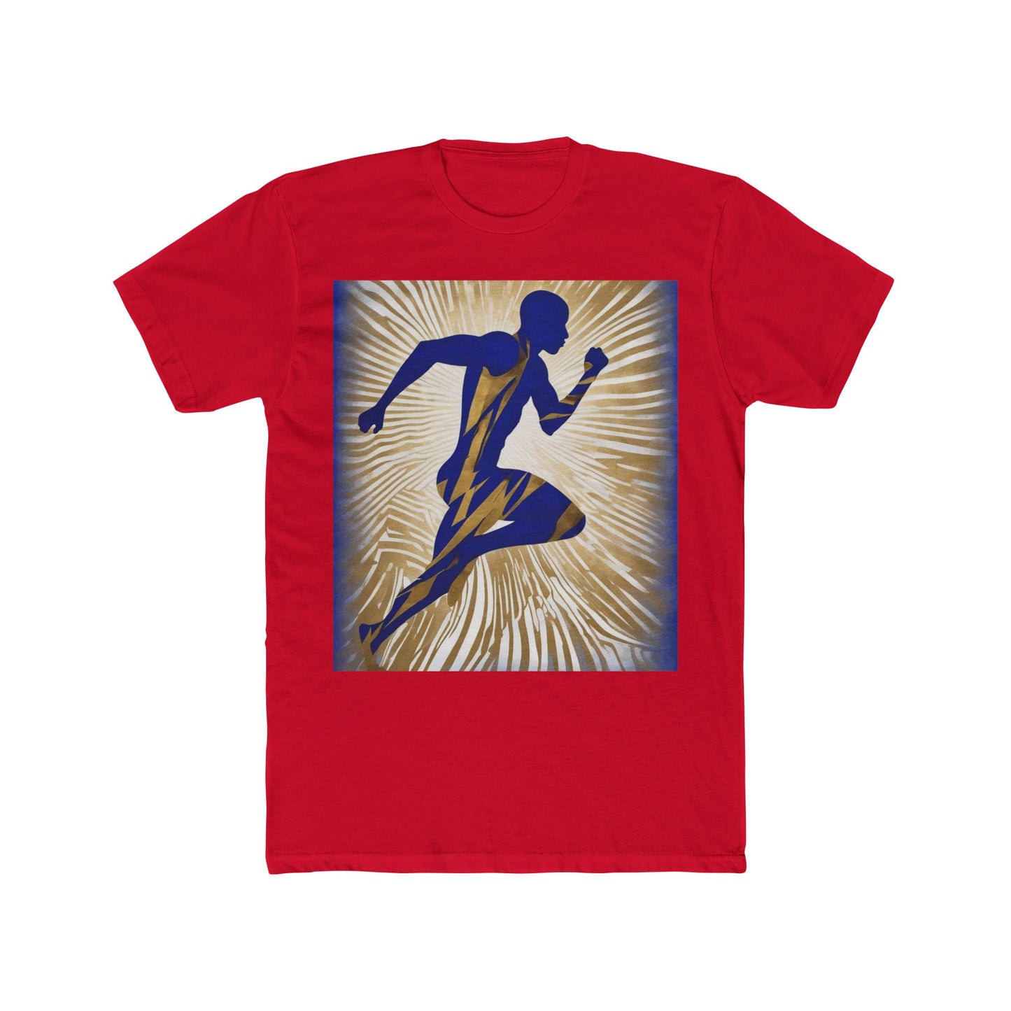 boostlete-field-day-scene-sprinter-motion-paper-0496 — Unisex Cotton Crew Tee (NL 3600)