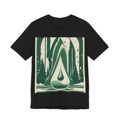 boostlete-quiet-power-icon-water-glitch-retro-0186 — Unisex Jersey Short Sleeve (B+C 3001)