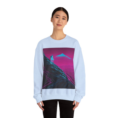 boostlete-boost-mode-scene-trail-neon-blueprint-0832 — Unisex Heavy Blend Crewneck (G18000)