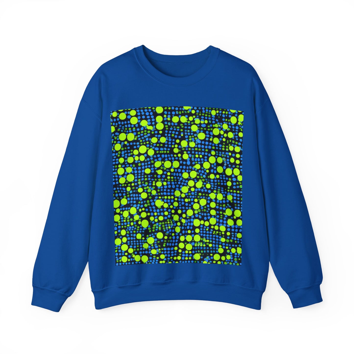 boostlete-mile-by-mile-pattern-dotted-geometric-0071 — Unisex Heavy Blend Crewneck Sweatshirt (Gildan)