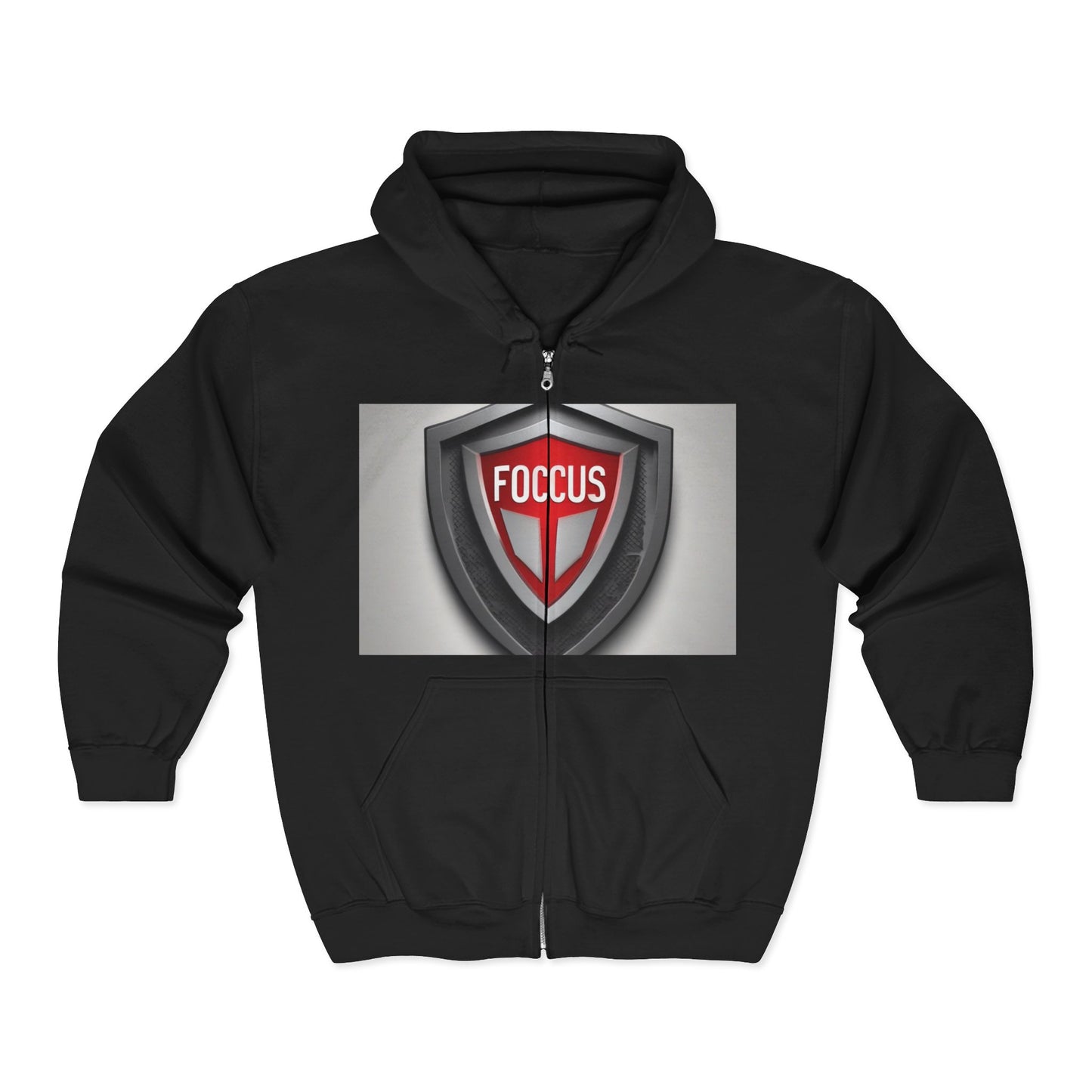 boostlete-mile-by-mile-icon-shield-soft-paper-0114 — Unisex Heavy Blend Full-Zip Hooded Sweatshirt