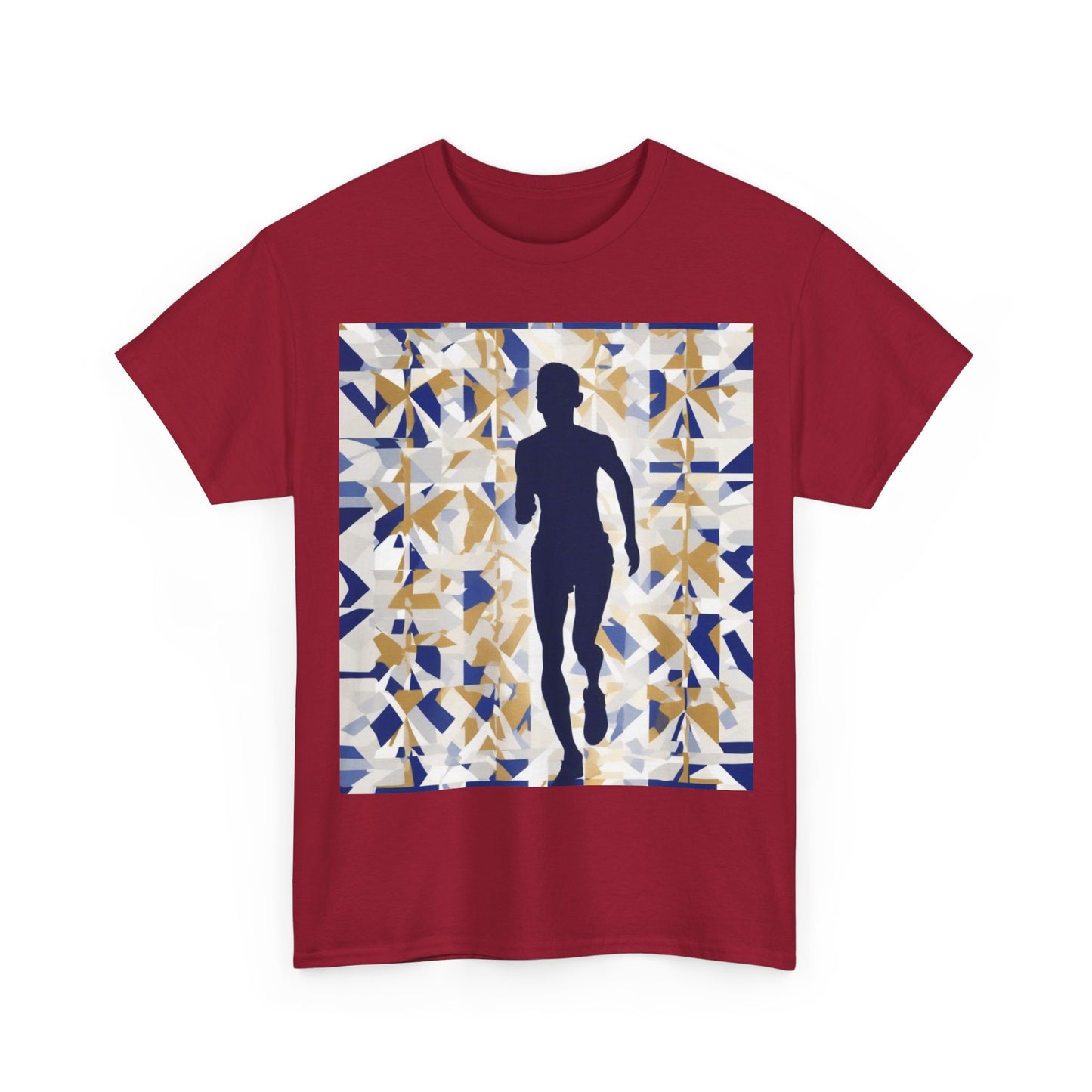 boostlete-recovery-progress-scene-marathoner-matte-geometric-0448 — Unisex Heavy Cotton Tee (Gildan 5000)