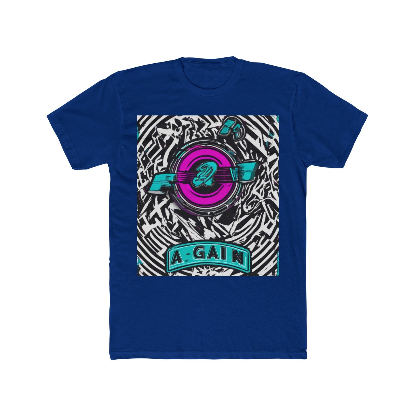 boostlete-boost-mode-type-again-badge-monoline-0293 — Unisex Cotton Crew Tee (NL 3600)