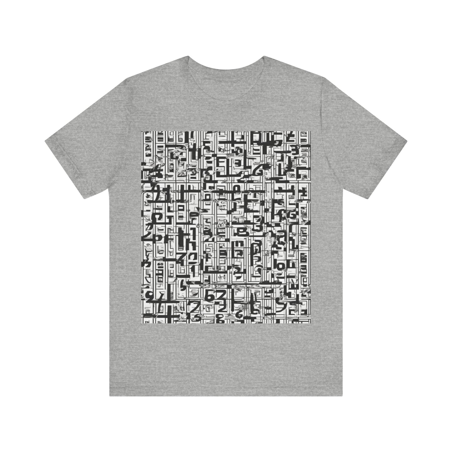 boostlete-boost-mode-pattern-plate-number-engraved-0103 — Unisex Jersey Short Sleeve (B+C 3001)