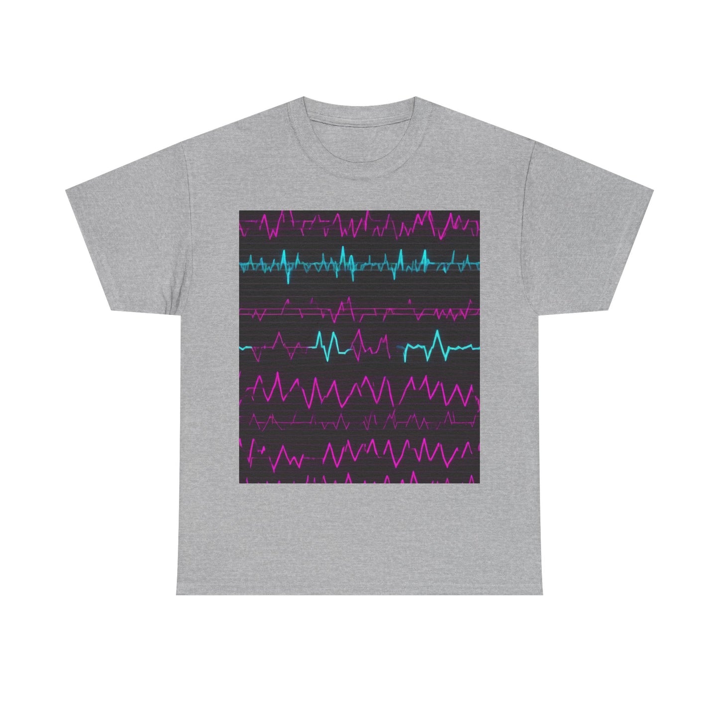 boostlete-boost-mode-pattern-ekg-modern-0111 — Unisex Heavy Cotton Tee (Gildan 5000)