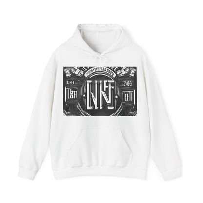 boostlete-am-crew-type-lift-the-standard-banner-engraved-0665 — Unisex Heavy Blend Hoodie (G18500)