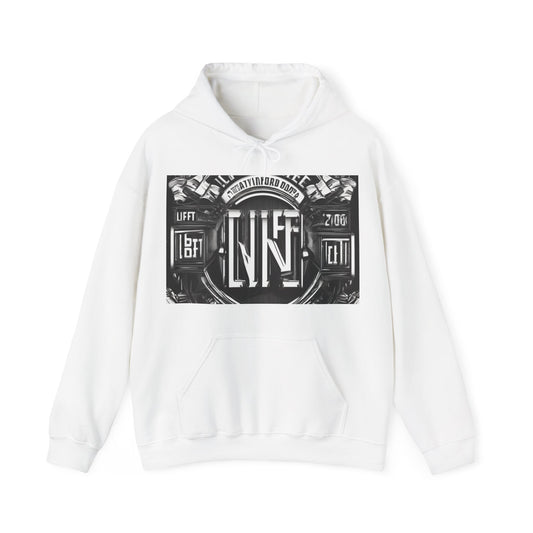boostlete-am-crew-type-lift-the-standard-banner-engraved-0665 — Unisex Heavy Blend Hoodie (G18500)