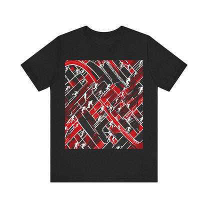 boostlete-pr-season-scene-marathoner-outline-modern-0124 — Unisex Jersey Short Sleeve (B+C 3001)