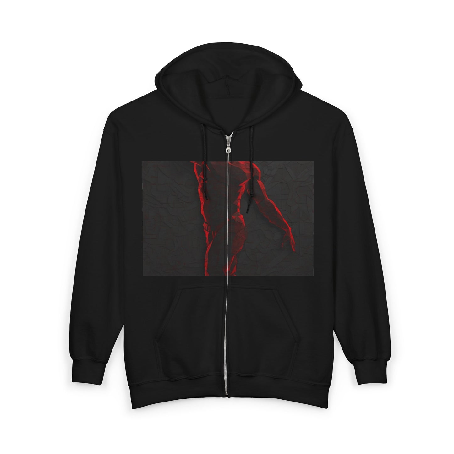 boostlete-rise-grind-scene-yogi-3d-isometric-0204 — Unisex Heavy Blend Full-Zip Hooded Sweatshirt