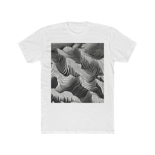 boostlete-field-day-pattern-topographic-isometric-0211 — Unisex Cotton Crew Tee (NL 3600)