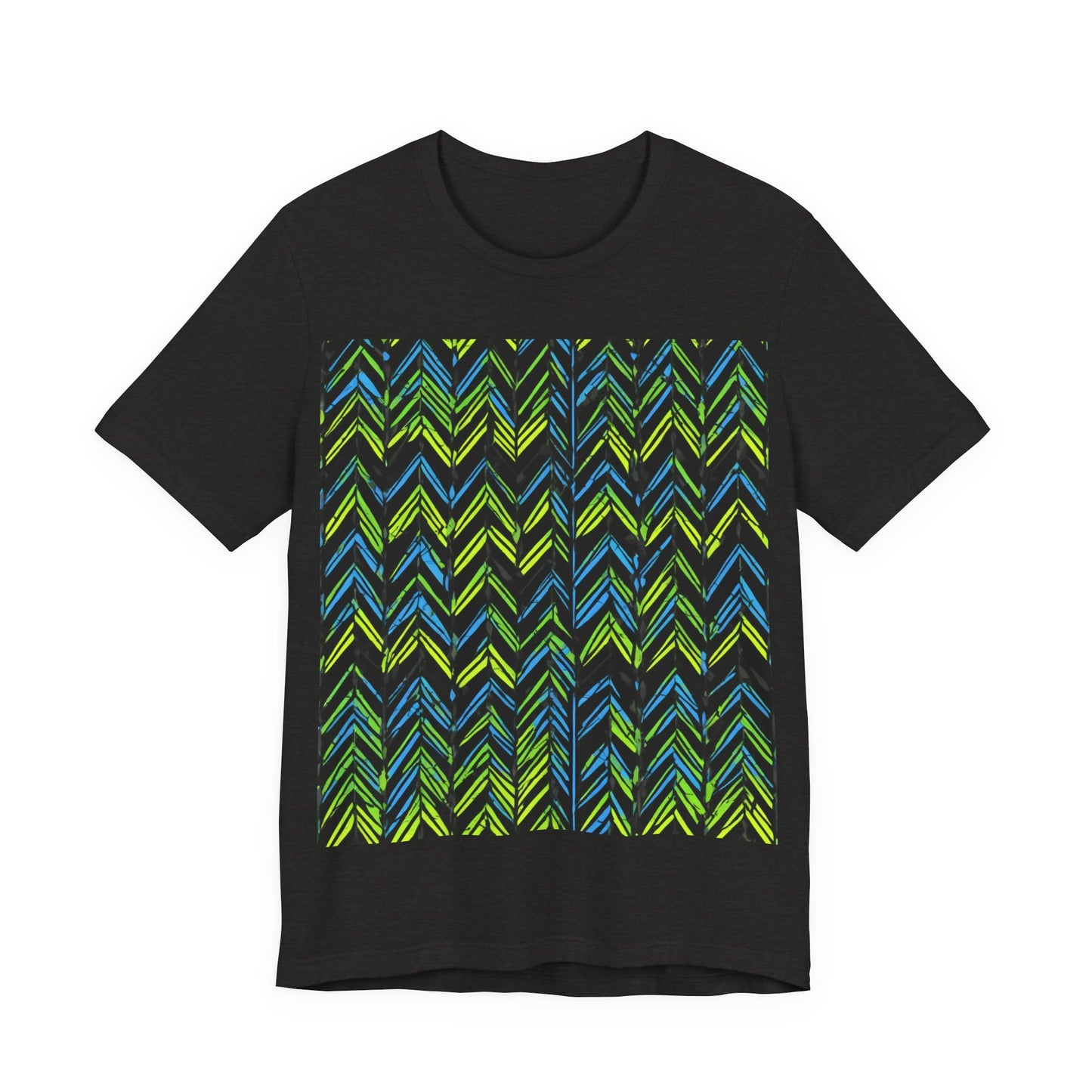 boostlete-mile-by-mile-pattern-chevron-monoline-0051 — Unisex Jersey Short Sleeve (B+C 3001)