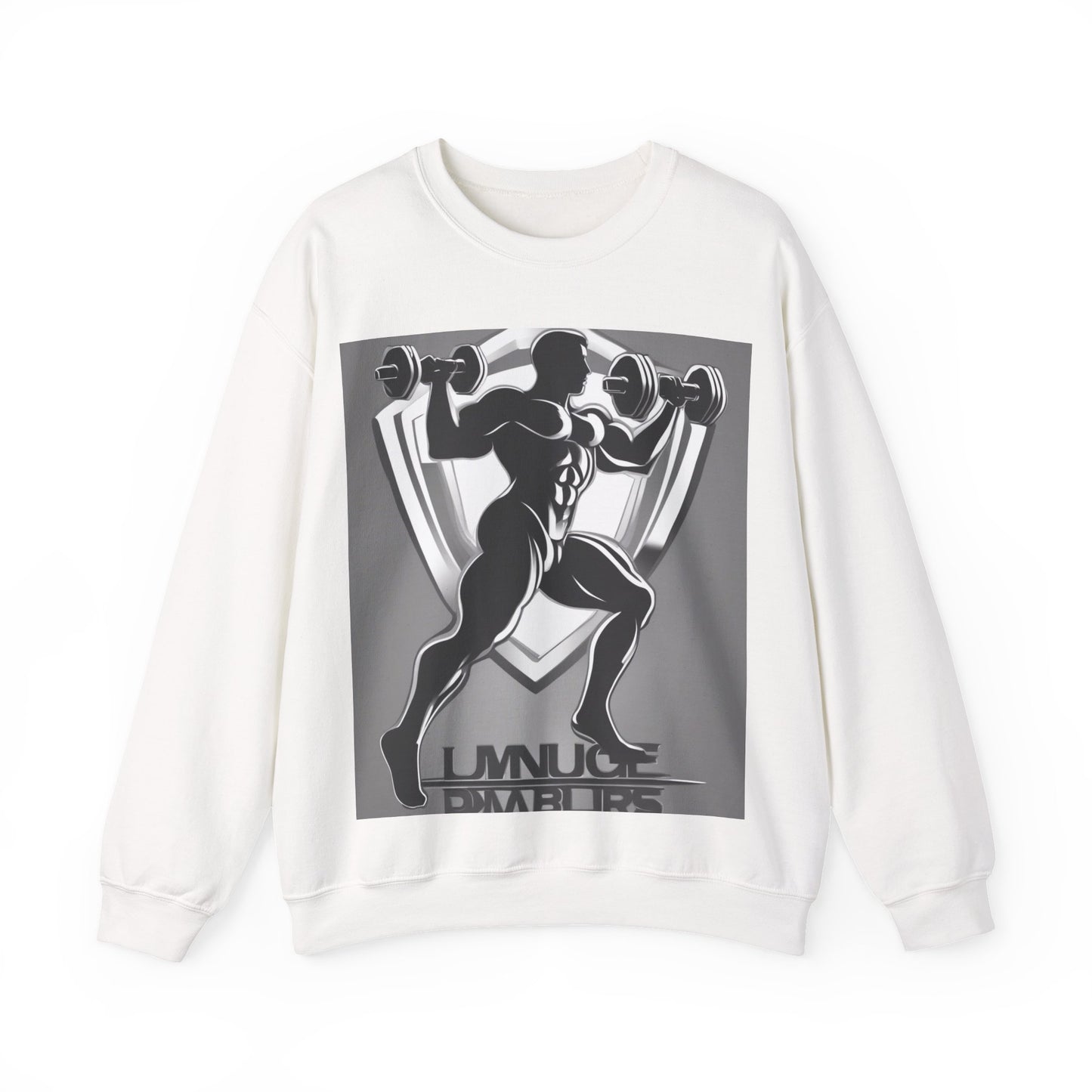 boostlete-mile-by-mile-scene-lunge-3d-athletic-0020 — Unisex Heavy Blend Crewneck Sweatshirt (Gildan)