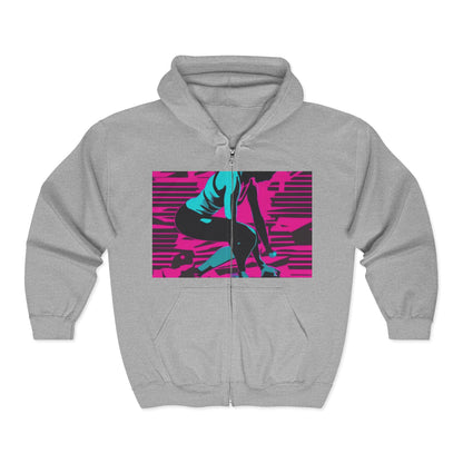 boostlete-headspace-scene-push-up-matte-modern-0260 — Unisex Heavy Blend Full-Zip Hooded Sweatshirt