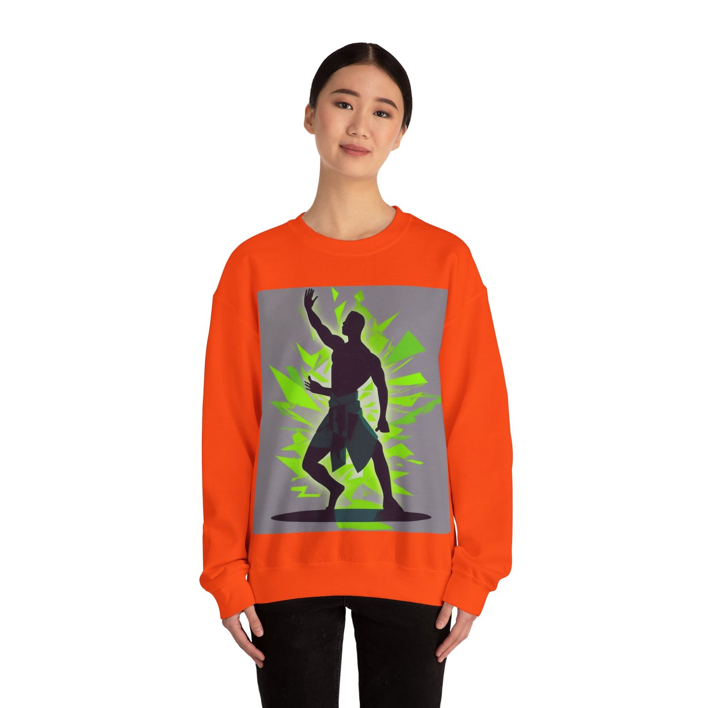 boostlete-mile-by-mile-scene-yogi-offset-isometric-0972 — Unisex Heavy Blend Crewneck (G18000)