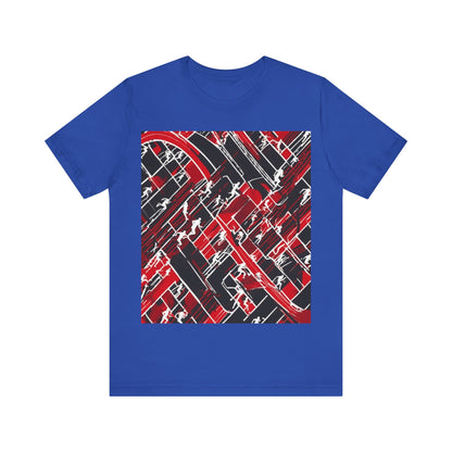 boostlete-pr-season-scene-marathoner-outline-modern-0124 — Unisex Jersey Short Sleeve (B+C 3001)