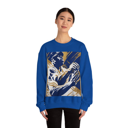 boostlete-pr-season-scene-athlete-high-industrial-0160 — Unisex Heavy Blend Crewneck Sweatshirt (Gildan)