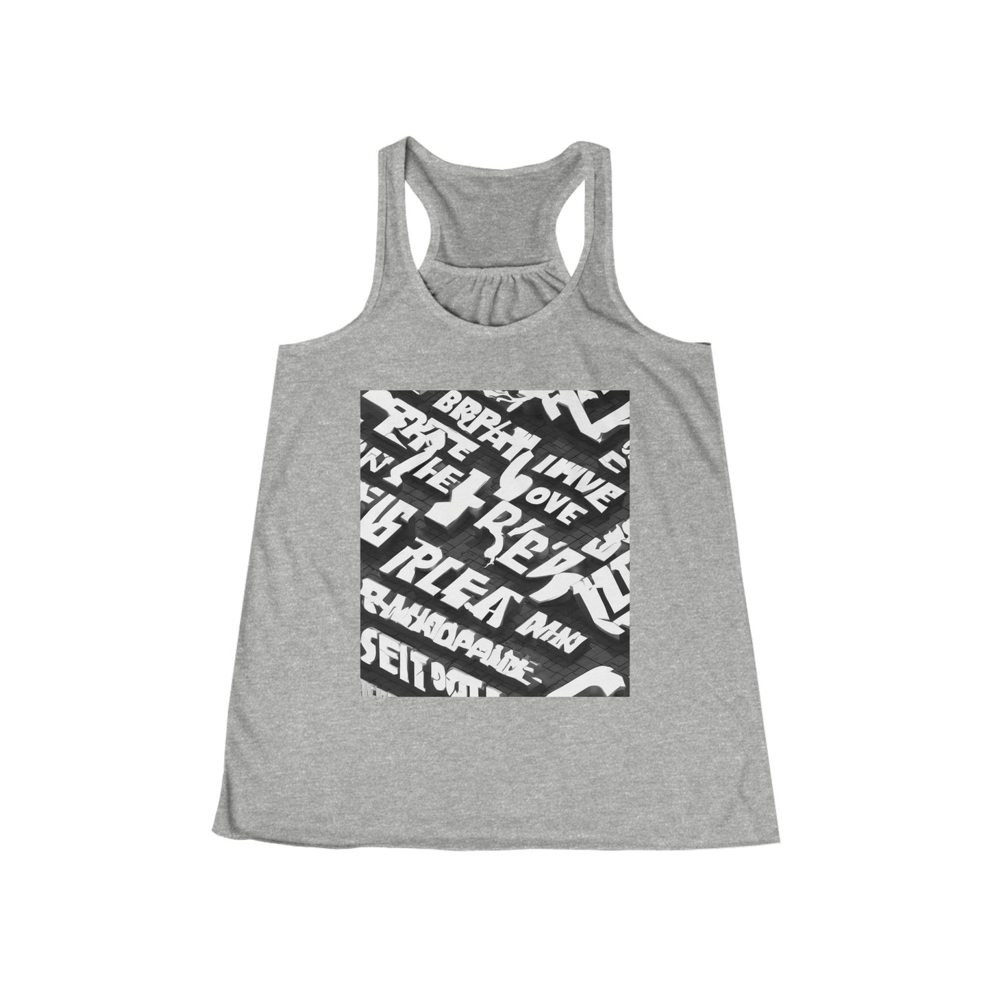boostlete-pr-season-type-breathe-move-repeat-split-isometric-0017 — Women's Flowy Racerback Tank (B+C 8800)