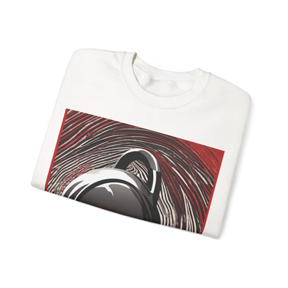 boostlete-am-crew-scene-kettlebell-motion-vector-0224 — Unisex Heavy Blend Crewneck Sweatshirt (Gildan)