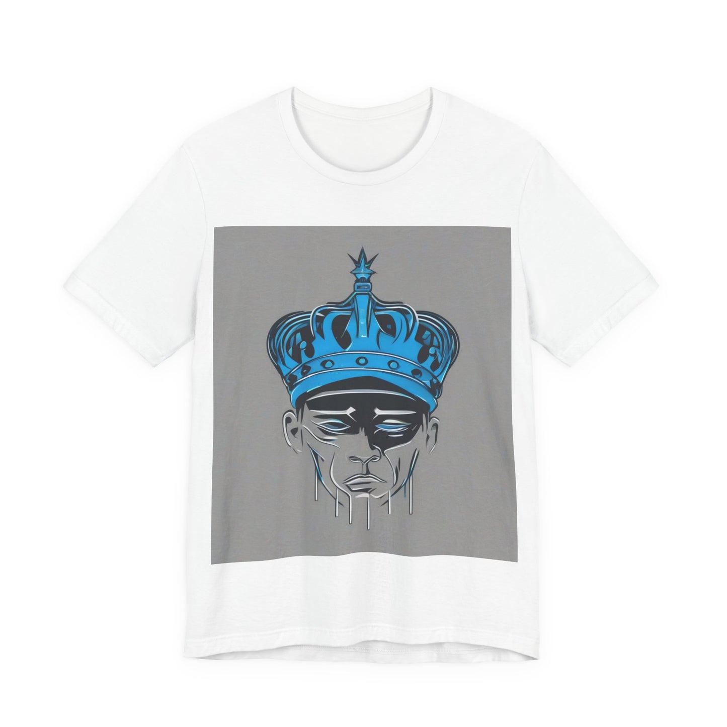 boostlete-am-crew-icon-crown-grainy-monoline-0022 — Unisex Jersey Short Sleeve (B+C 3001)