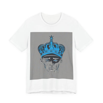 boostlete-am-crew-icon-crown-grainy-monoline-0022 — Unisex Jersey Short Sleeve (B+C 3001)