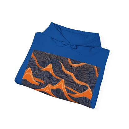 boostlete-boost-mode-pattern-topographic-engraved-0035 — Unisex Heavy Blend Hooded Sweatshirt (Gildan)