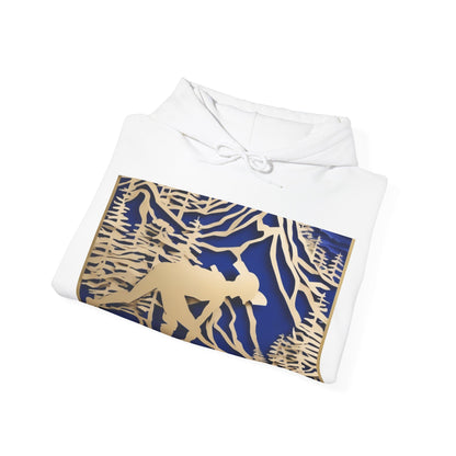 boostlete-recovery-progress-scene-trail-3d-paper-0176 — Unisex Heavy Blend Hooded Sweatshirt (Gildan)