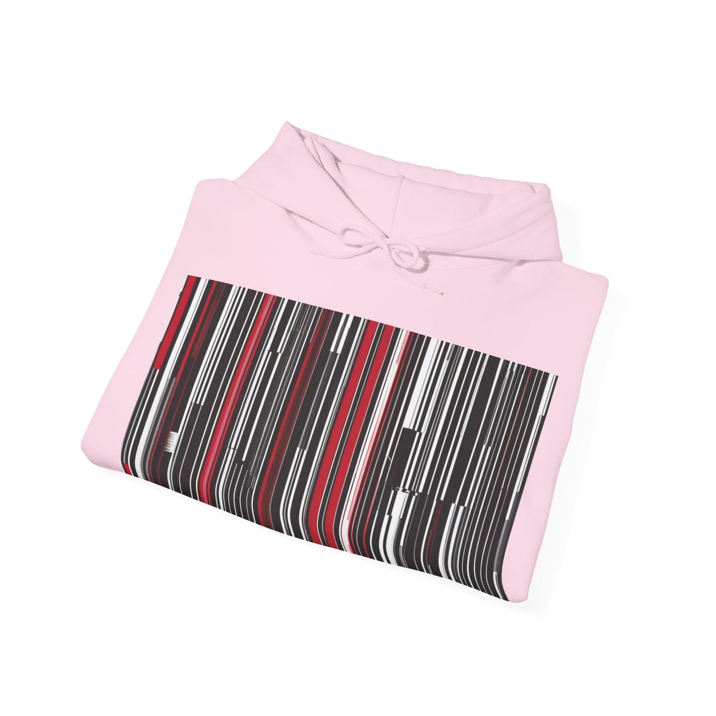 boostlete-am-crew-pattern-barcode-athletic-0911 — Unisex Heavy Blend Hoodie (G18500)