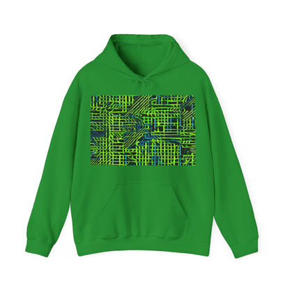 boostlete-quiet-power-pattern-stair-steps-industrial-0751 — Unisex Heavy Blend Hoodie (G18500)